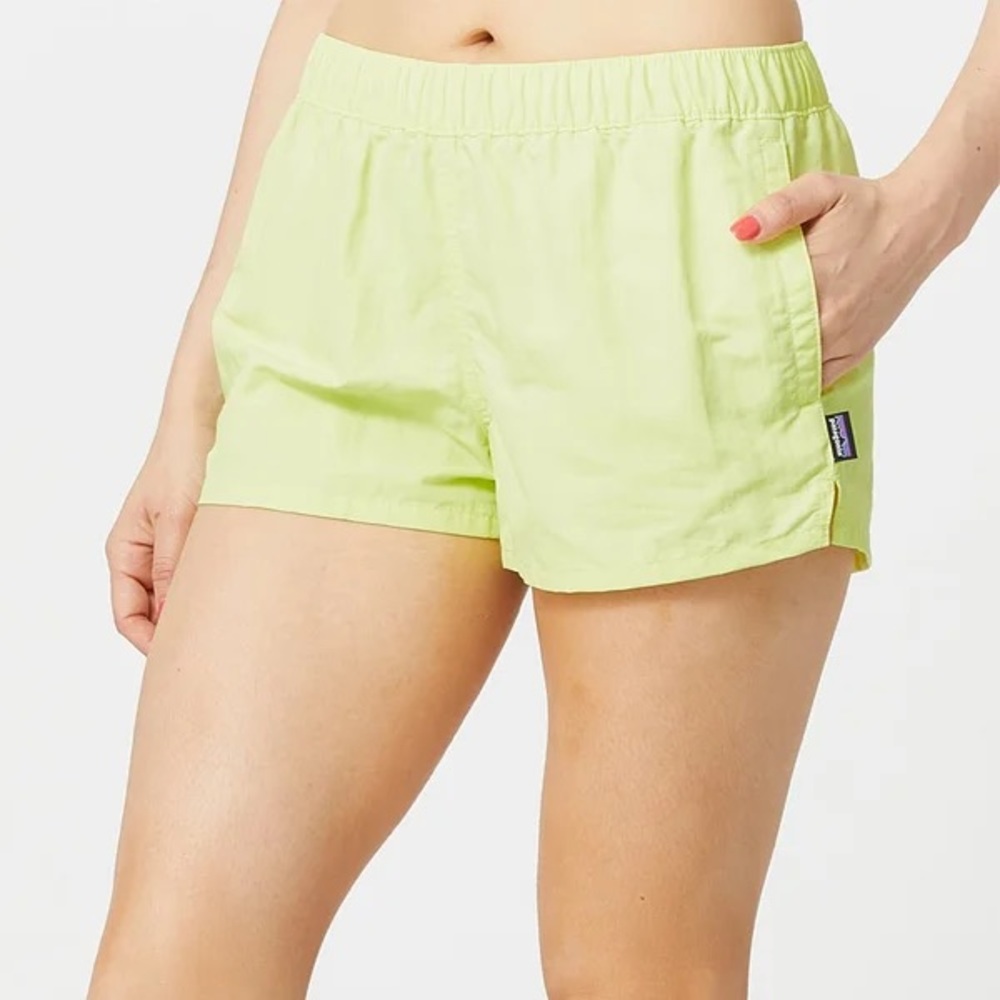 Used Yellow Patagonia Barely Baggies Shorts